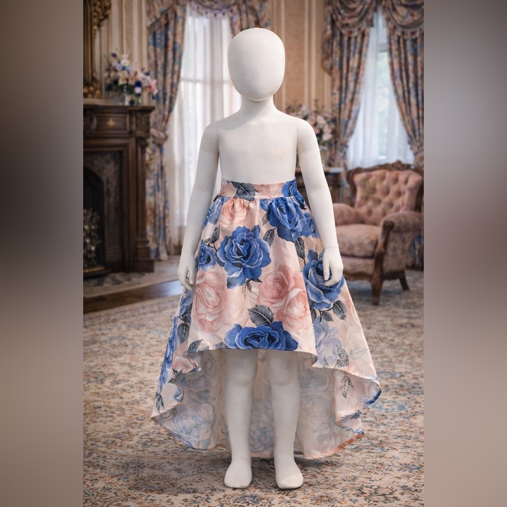 Dillards Floral by Blue and Pink Women's Skirt
